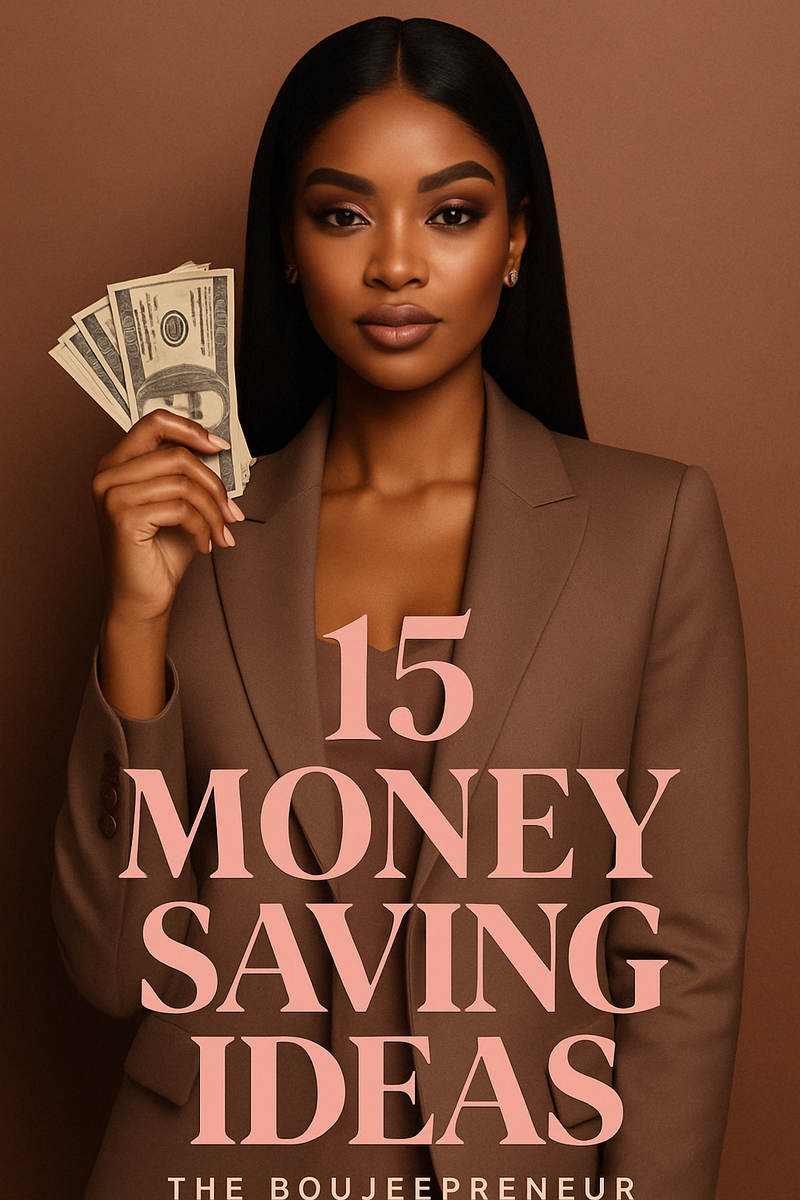 The Boujeepreneur: 15 Money Saving Ideas
